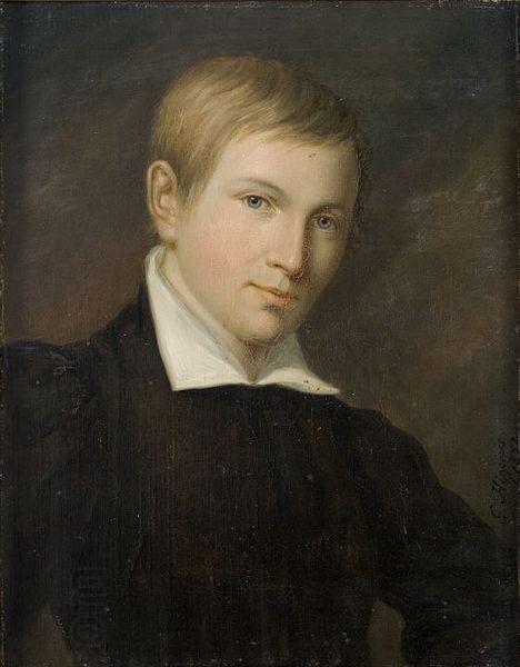 Gustav Adolf Hippius Portrait of Painter Otto Ignatius oil painting picture